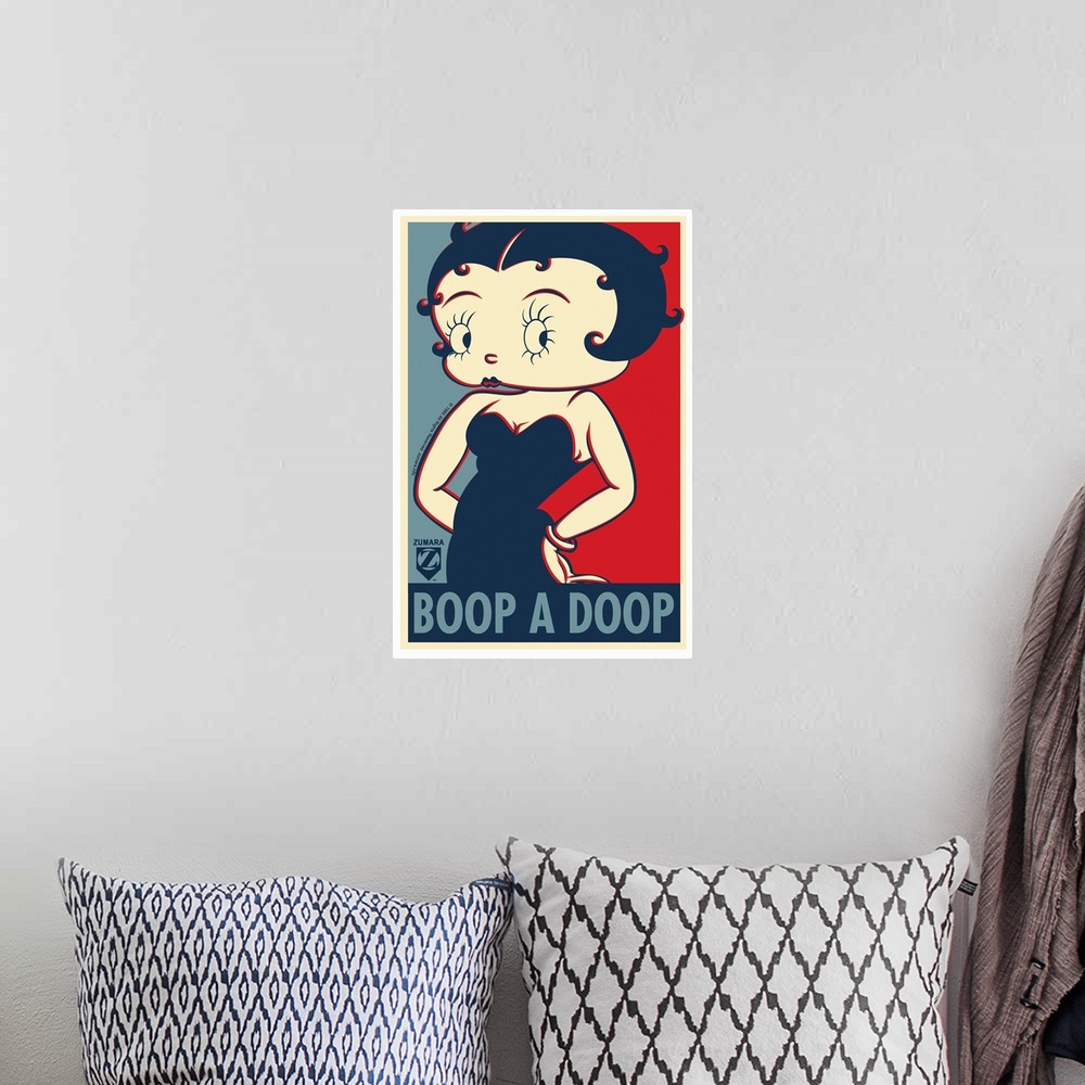 A bohemian room featuring Betty Boop