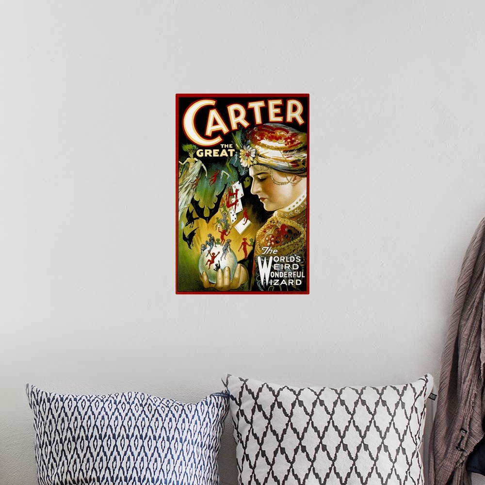 A bohemian room featuring Carter the Great