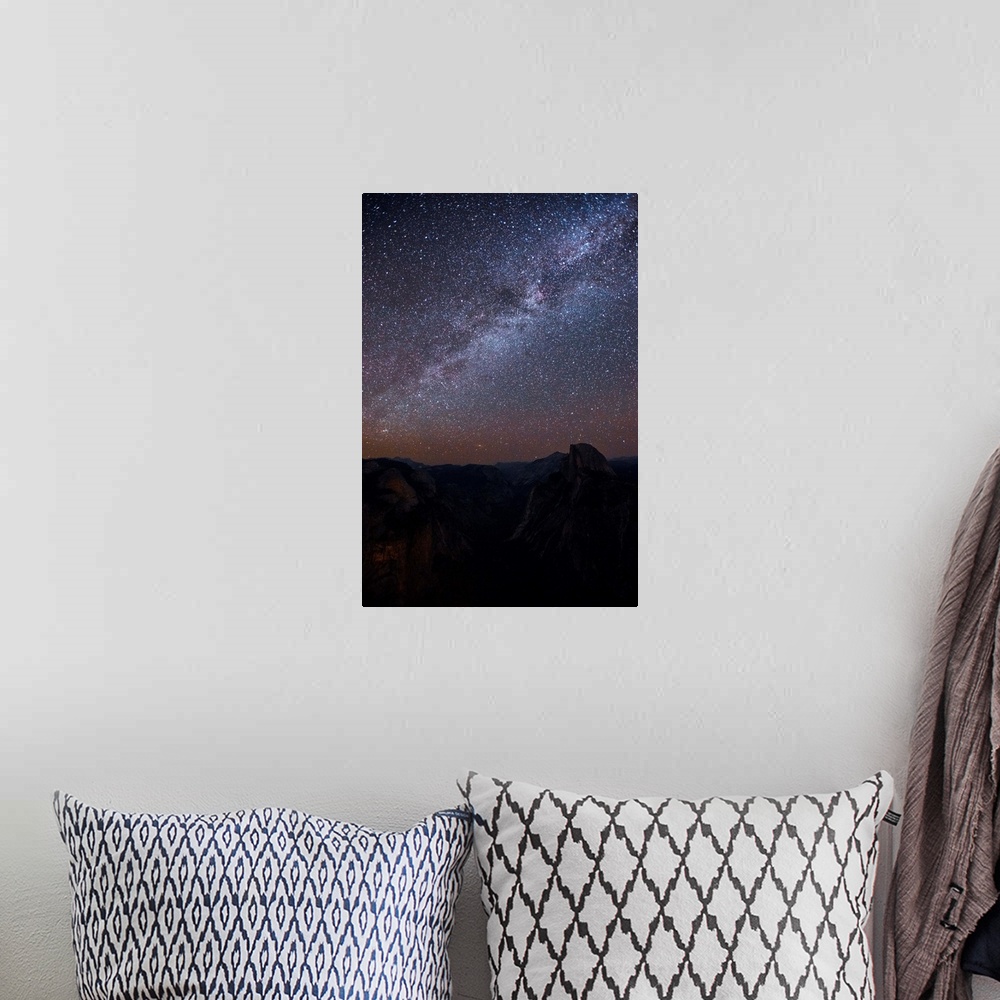 A bohemian room featuring View of the Milky Way in Yosemite National Park, California.