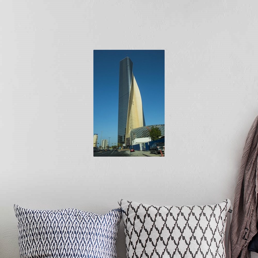 A bohemian room featuring Al Hamra tower in Kuwait City, Kuwait