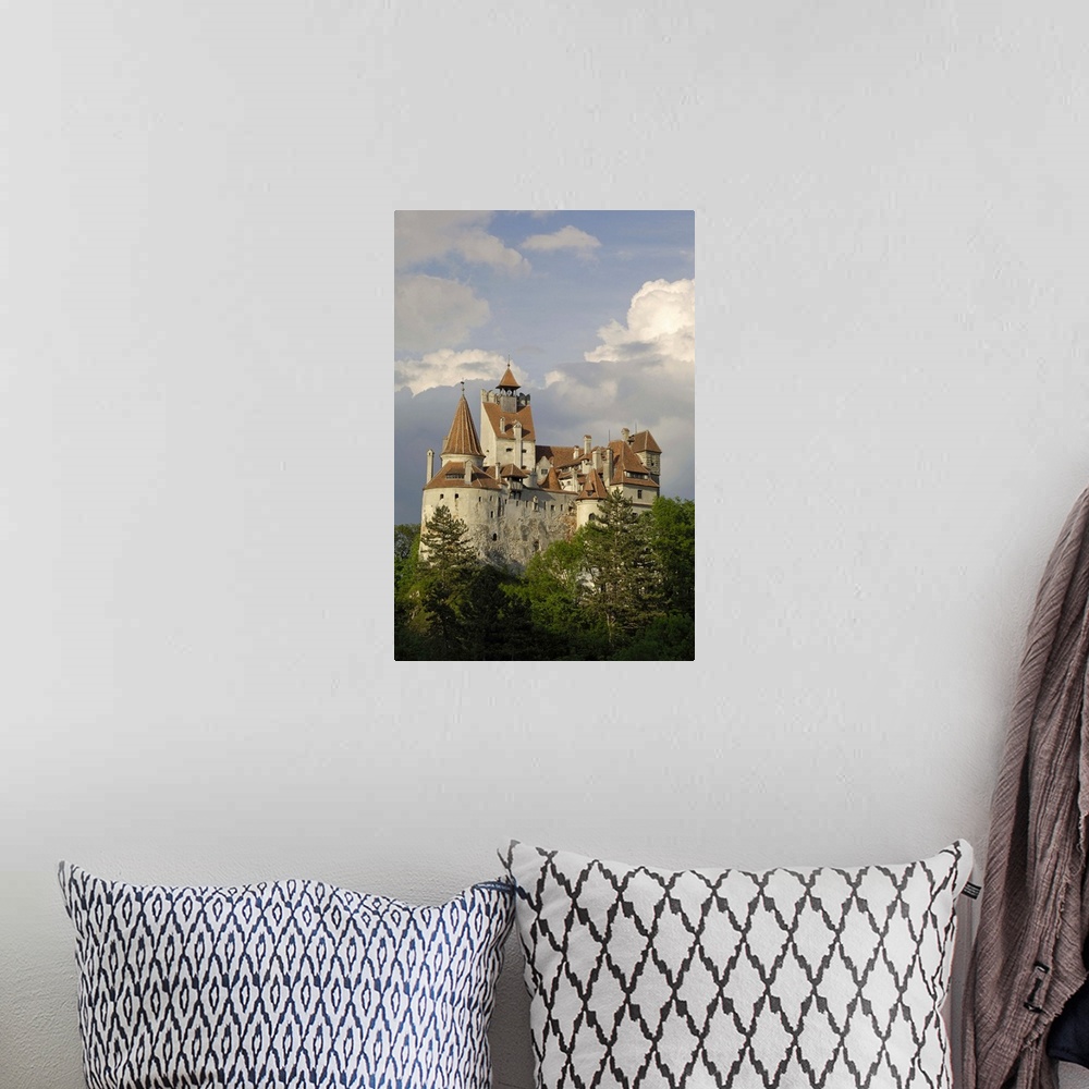 A bohemian room featuring Bran Castle (Draculas Castle), Bran, Transylvania, Romania