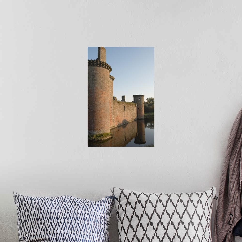 A bohemian room featuring Caerlaverock Castle ruin, Dumfries and Galloway, Scotland, United Kingdom