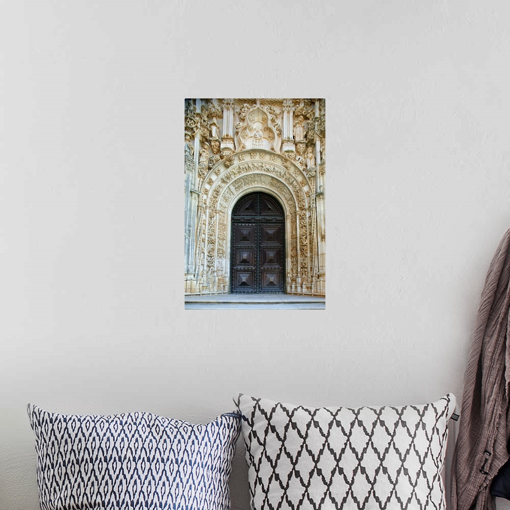 A bohemian room featuring Christ's convent gate, Tomar, Estremadura, Portugal