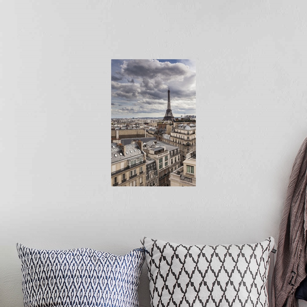 A bohemian room featuring Eiffel Tower, Paris, France, Europe.