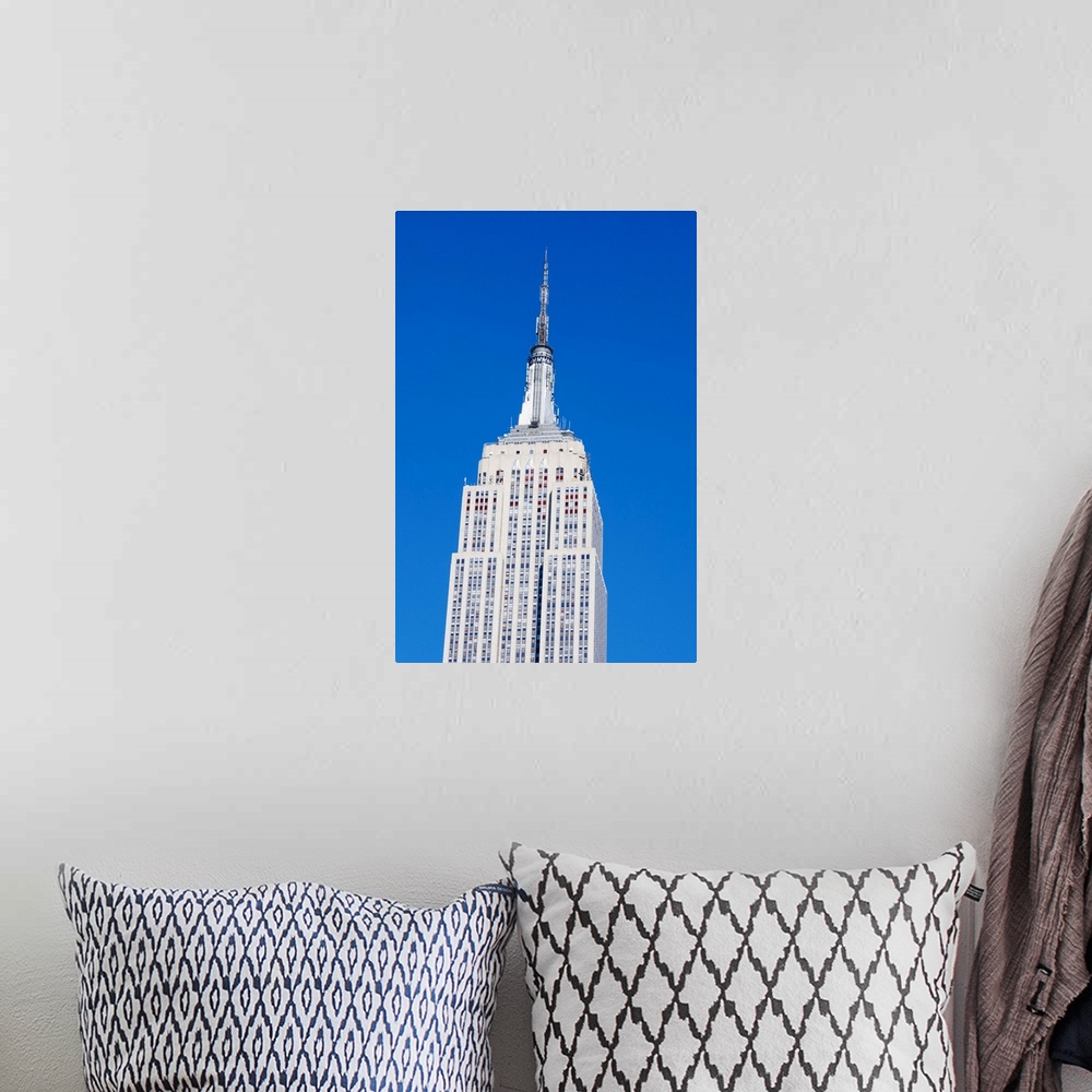 A bohemian room featuring Empire State Building, Manhattan, New York City, New York, USA