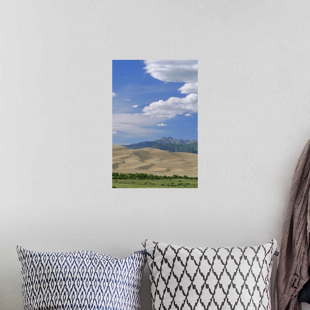 A bohemian room featuring Great Sand Dunes National Monument and Sangre de Cristo Mountains, Colorado