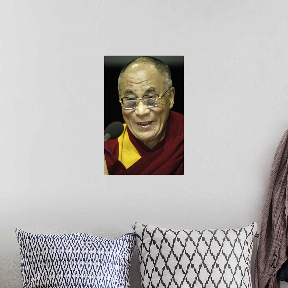A bohemian room featuring H.H. Dalai Lama in Paris-Bercy, France, Europe.