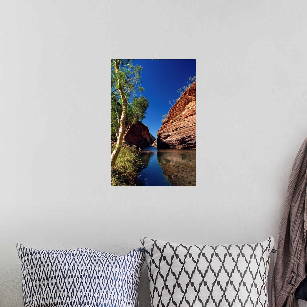 A bohemian room featuring Hamersley Gorge, Karijini National Park, Pilbara, Western Australia, Australia, Pacific
