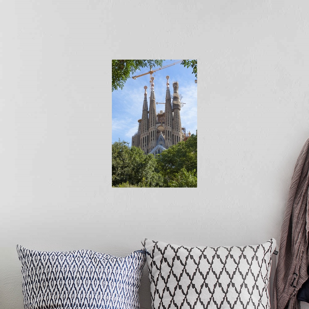 A bohemian room featuring Sagrada Familia, Barcelona, Catalonia, Spain