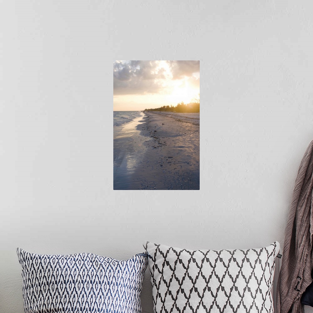 A bohemian room featuring Sunset on beach, Sanibel Island, Gulf Coast, Florida