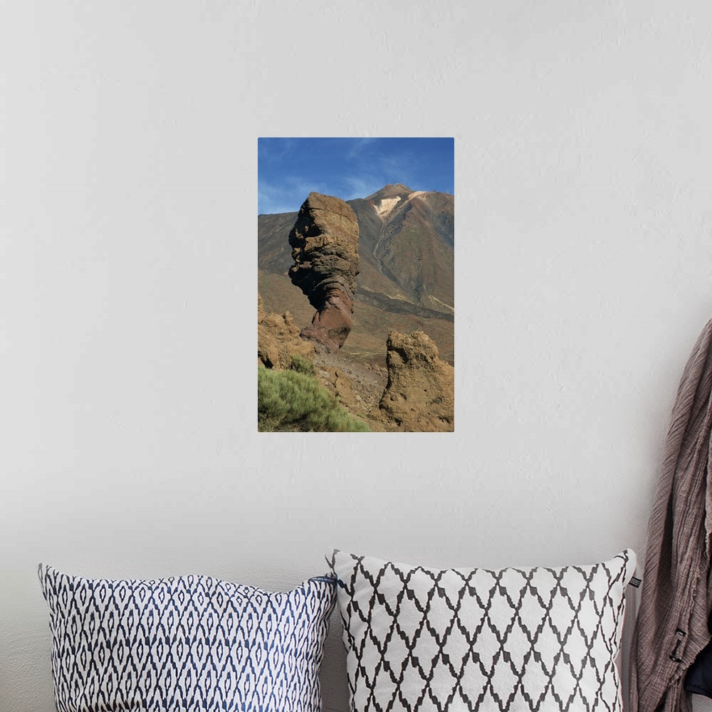 A bohemian room featuring Teide Mountain, Las Canadas del Teide National Park, Tenerife, Canary Islands, Spain
