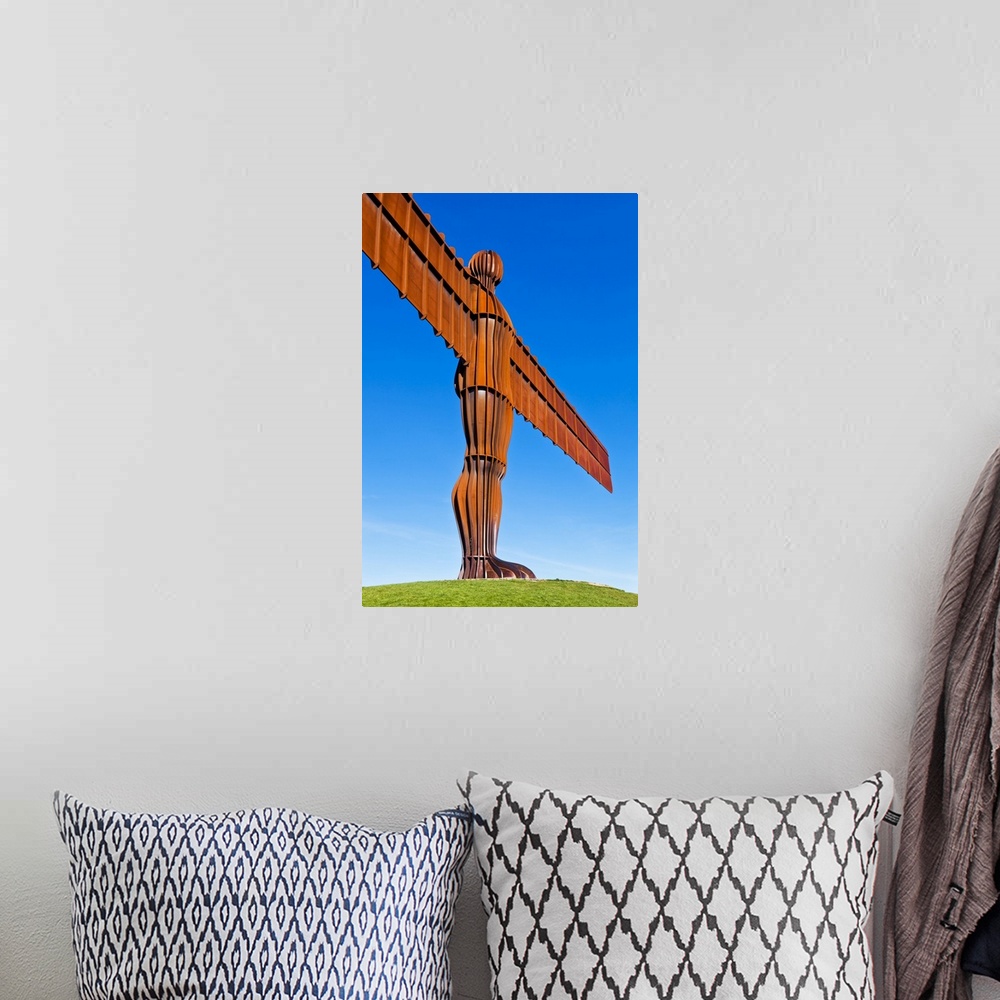 A bohemian room featuring The Angel of the North sculpture by Antony Gormley, Gateshead, Newcastle-upon-Tyne, Tyne and Wear...