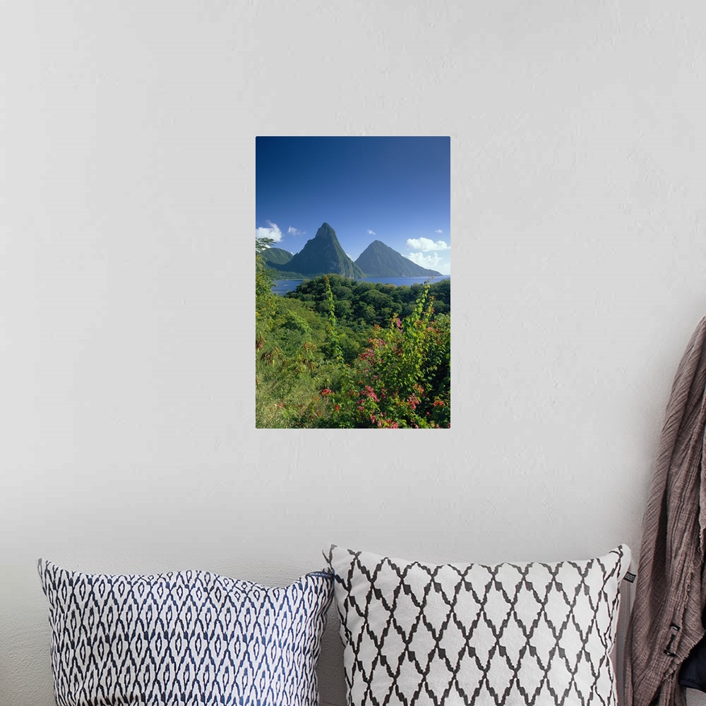 A bohemian room featuring The Pitons, St.Lucia, Caribbean