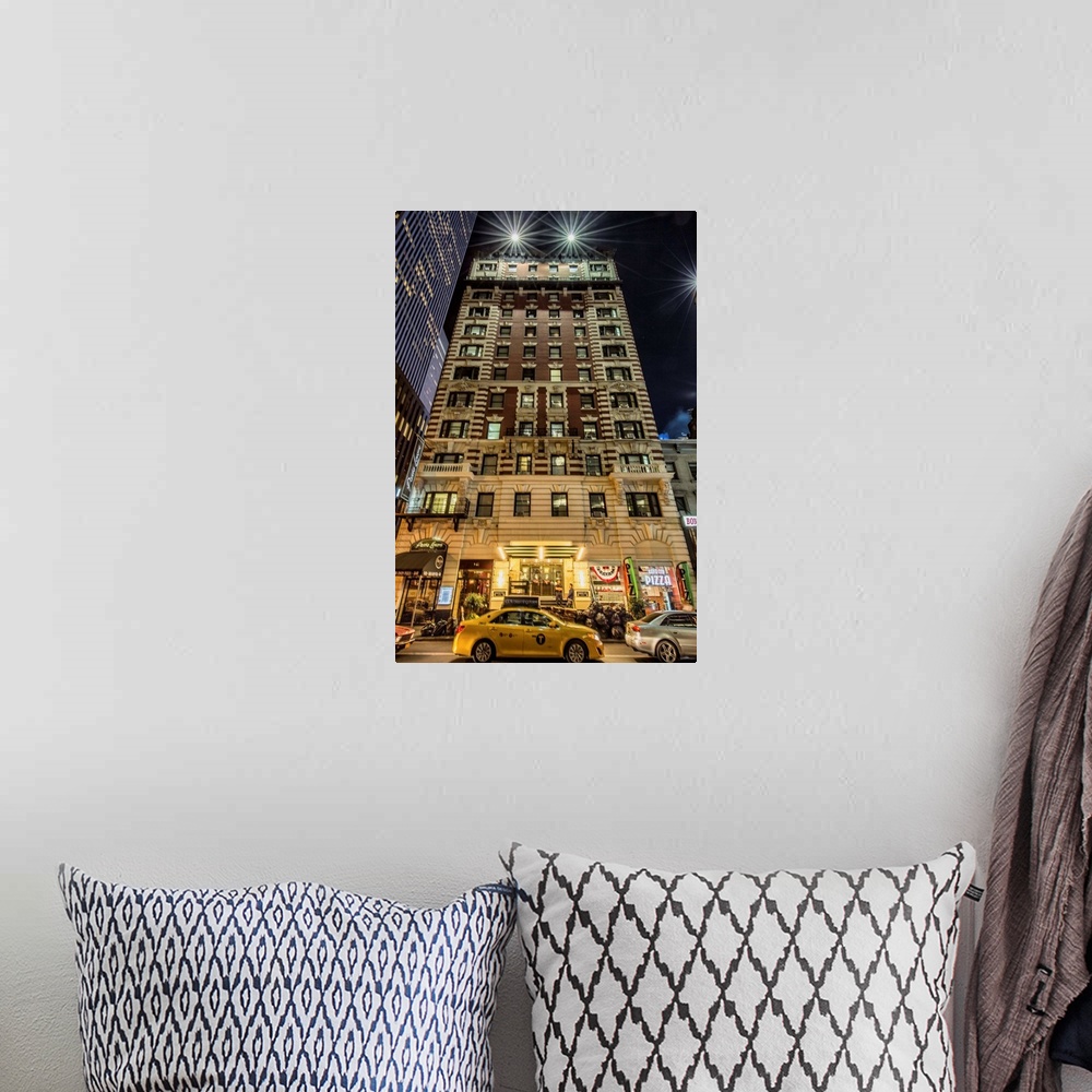 A bohemian room featuring Apartment building near Times Square in New York City.