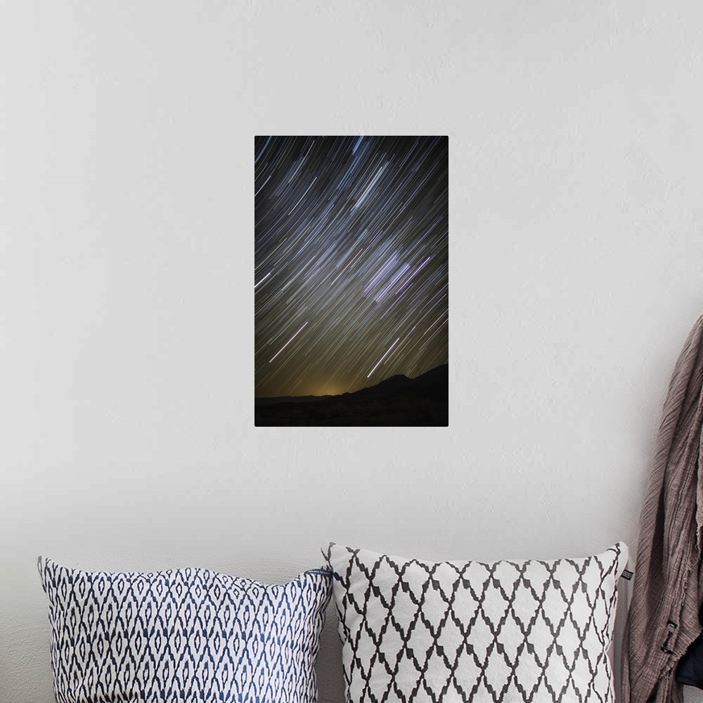 A bohemian room featuring Star trails over Death Valley