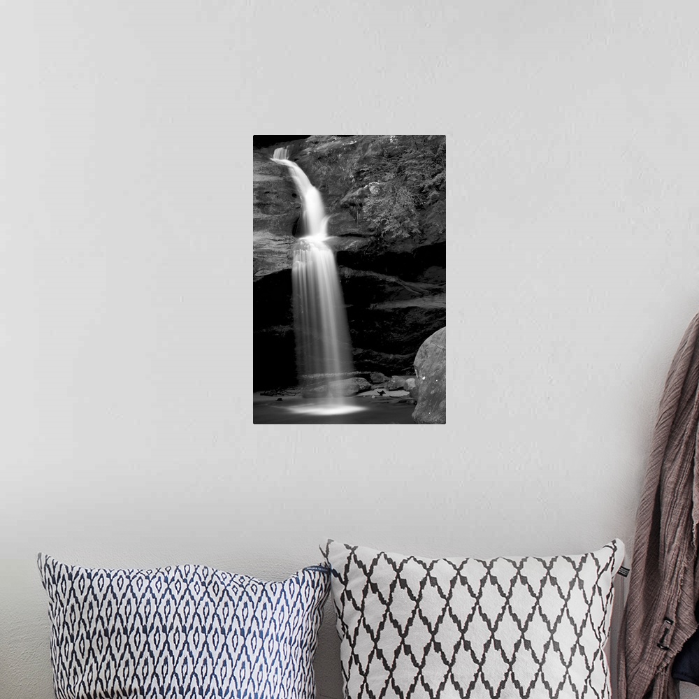 A bohemian room featuring A long waterfall