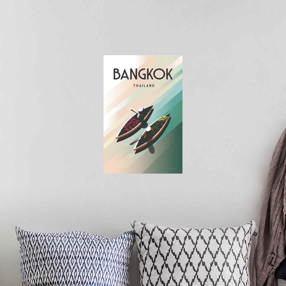 A bohemian room featuring Bangkok Thailand