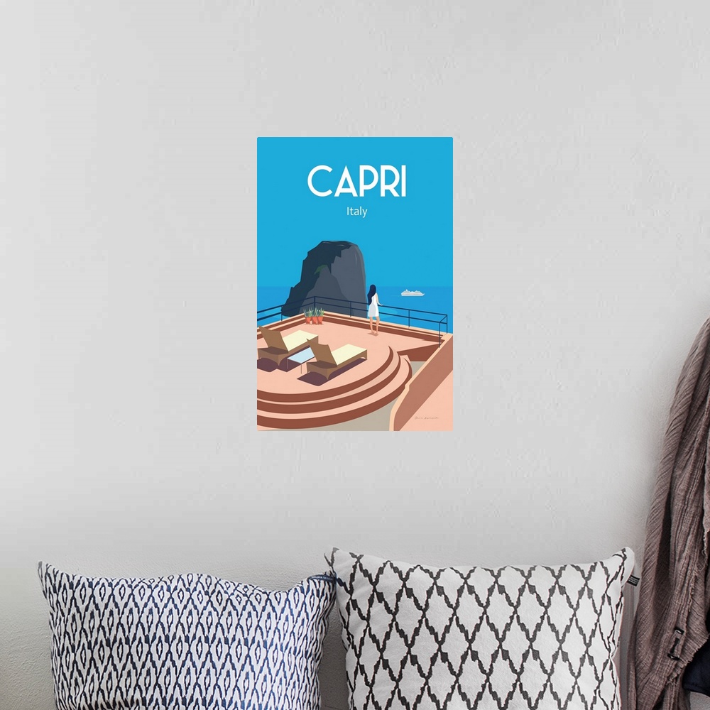 A bohemian room featuring Capri