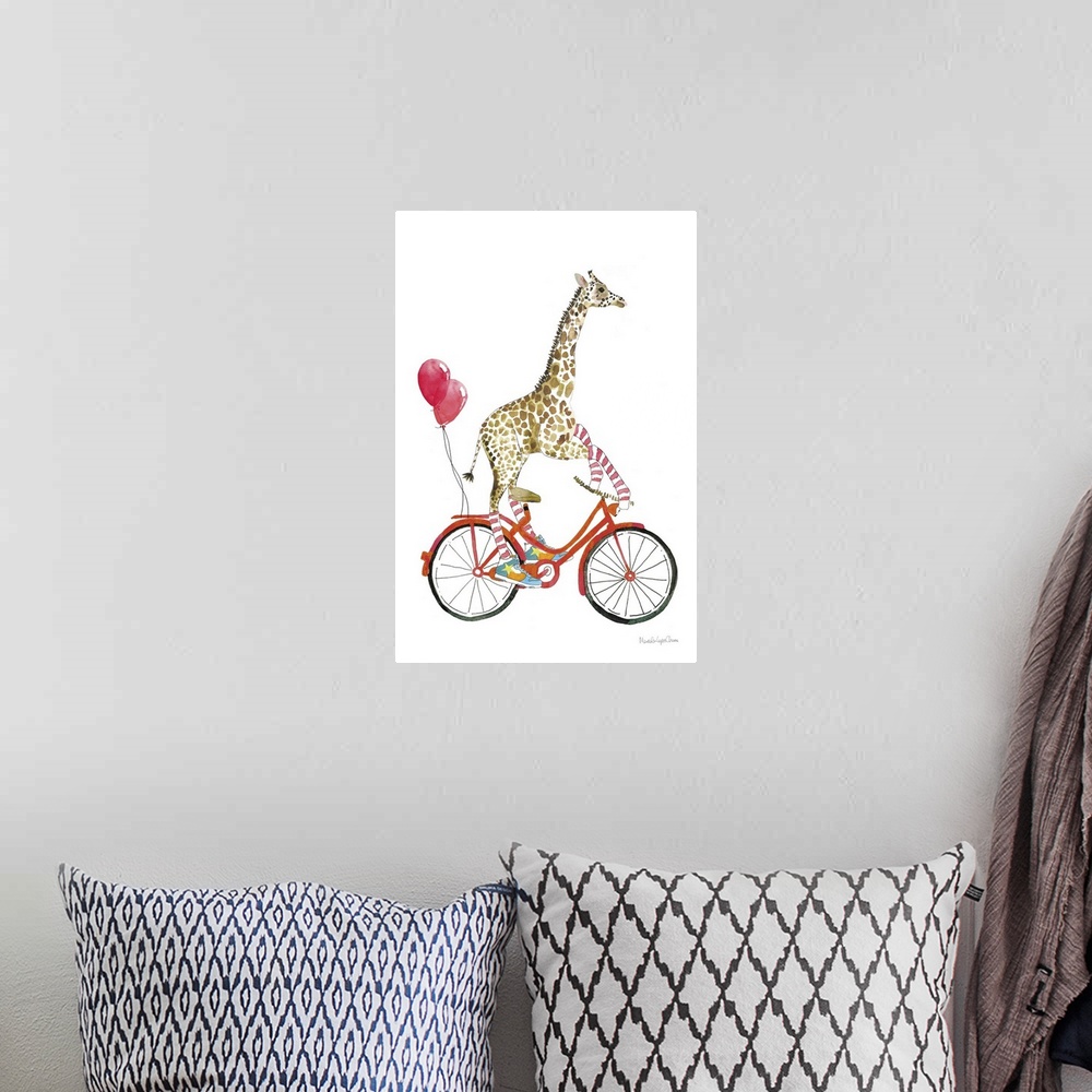 A bohemian room featuring Giraffe Joy Ride I