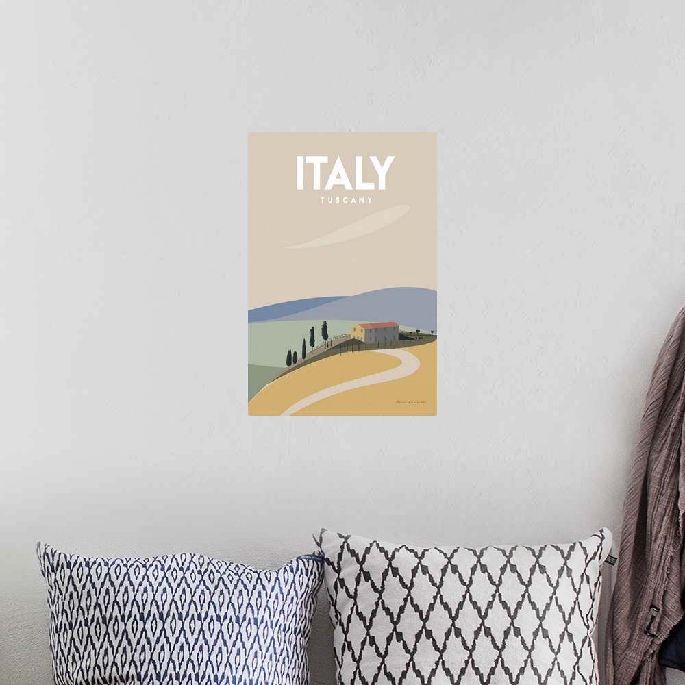 A bohemian room featuring Italy