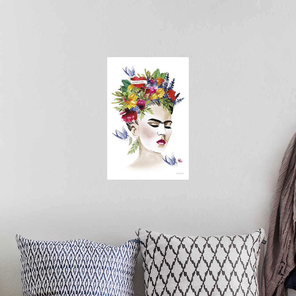 A bohemian room featuring She Is Frida