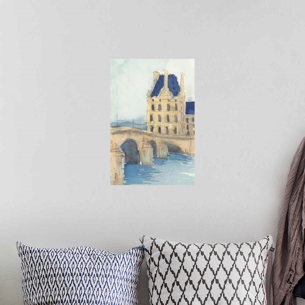 A bohemian room featuring Along the Seine I