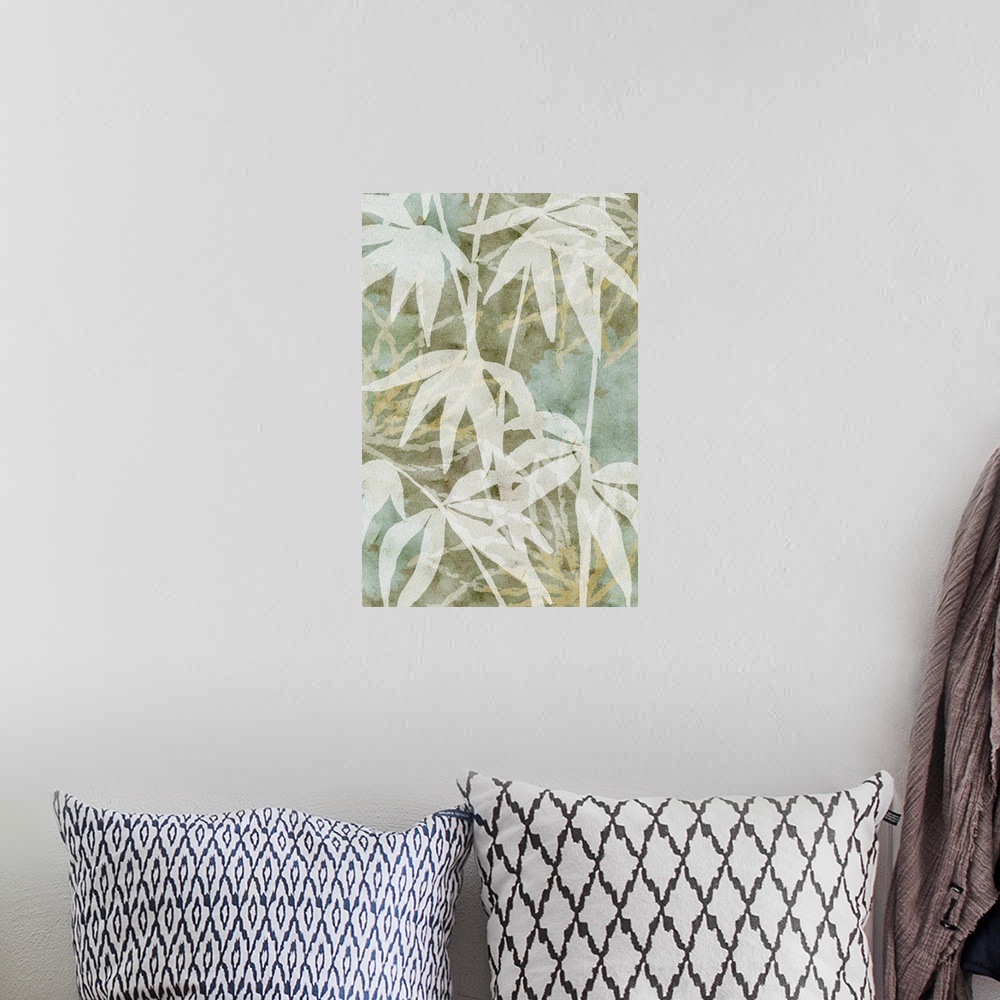 A bohemian room featuring Bamboo Leaves II