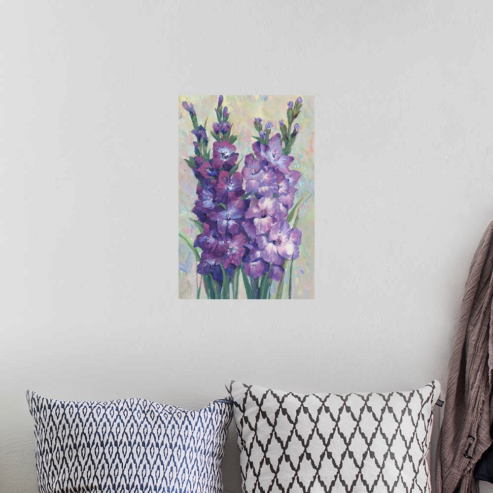 A bohemian room featuring Gladiolas Blooming II