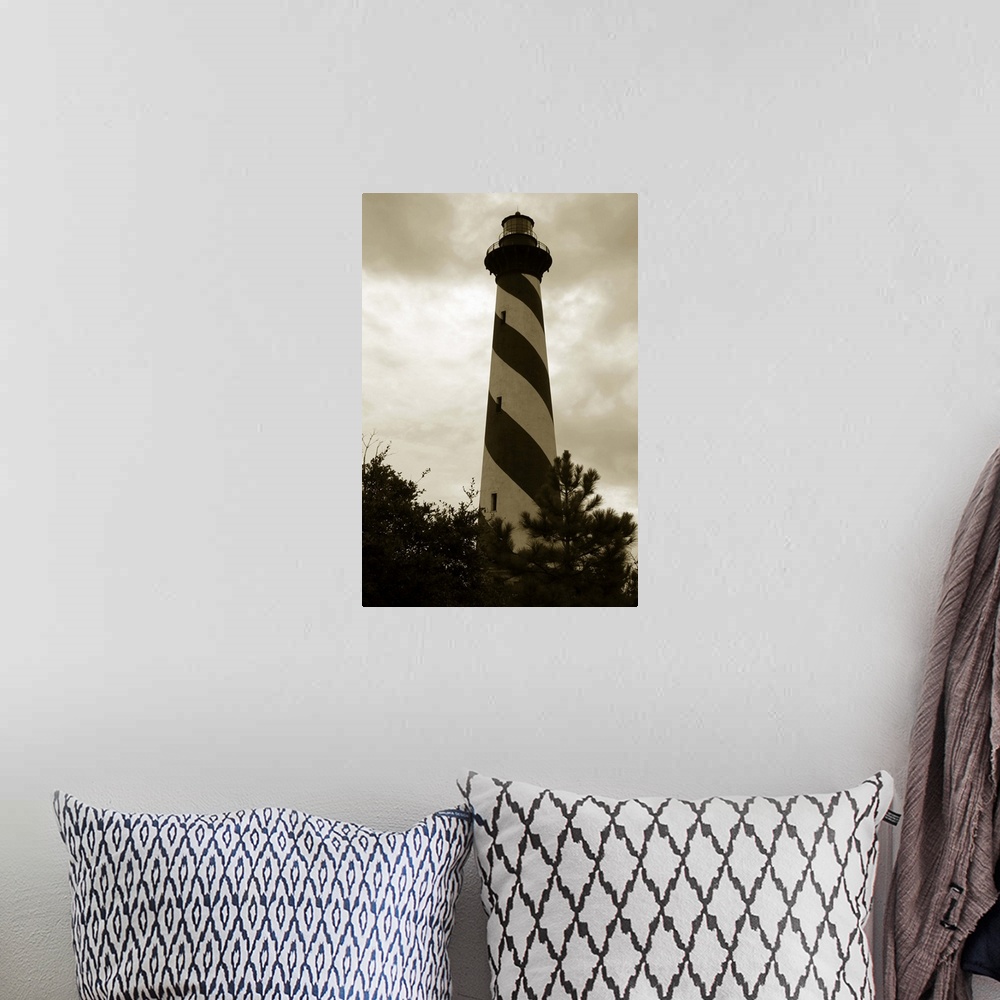 A bohemian room featuring Hatteras Island Lighthouse