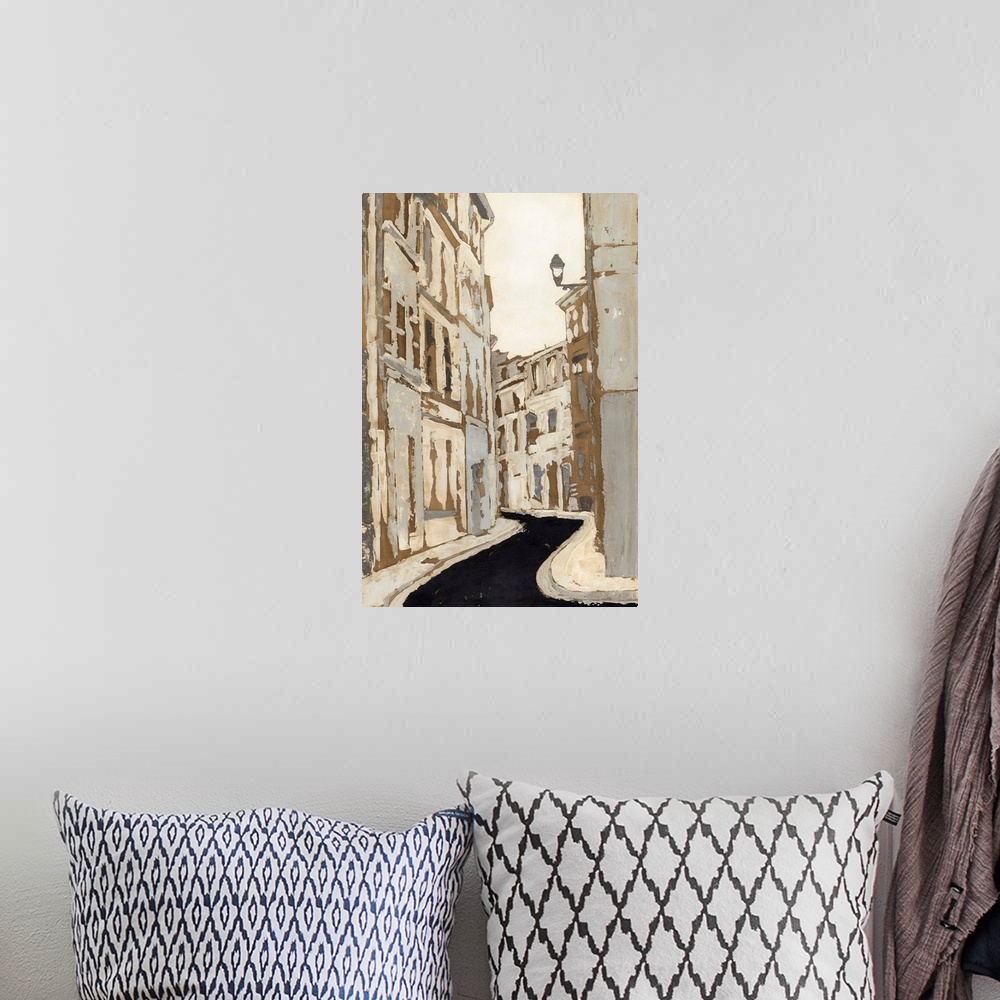 A bohemian room featuring Streets of Paris II