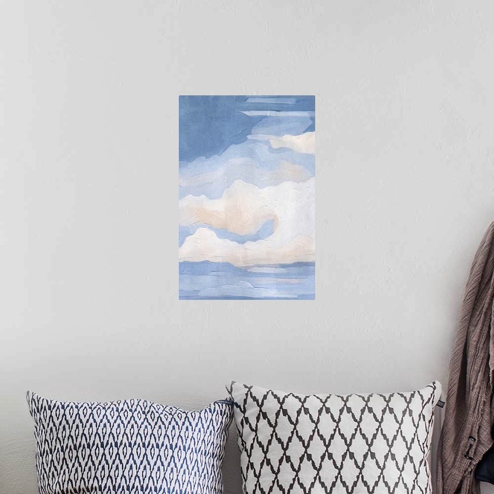 A bohemian room featuring The Clouds I