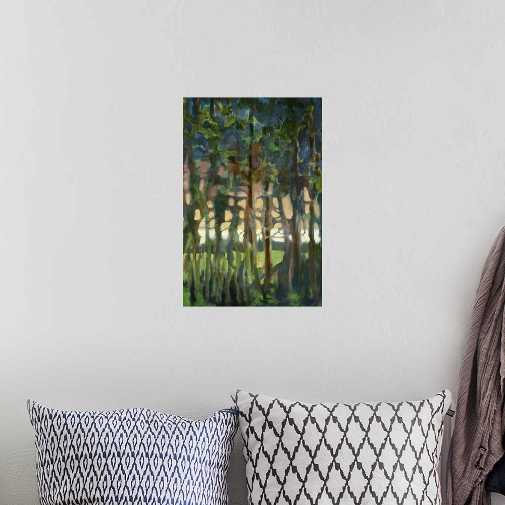 A bohemian room featuring Through the Trees II
