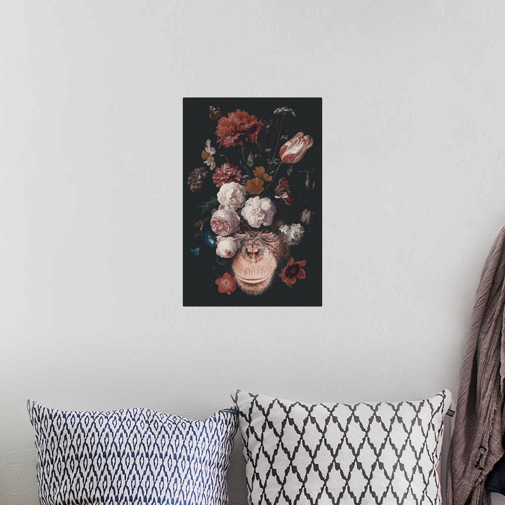A bohemian room featuring Floral Chimp