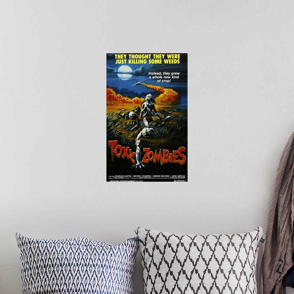 A bohemian room featuring TOXIC ZOMBIES, (aka BLOODEATERS), US poster, 1980. .. Parker National Distributing/courtesy Evere...