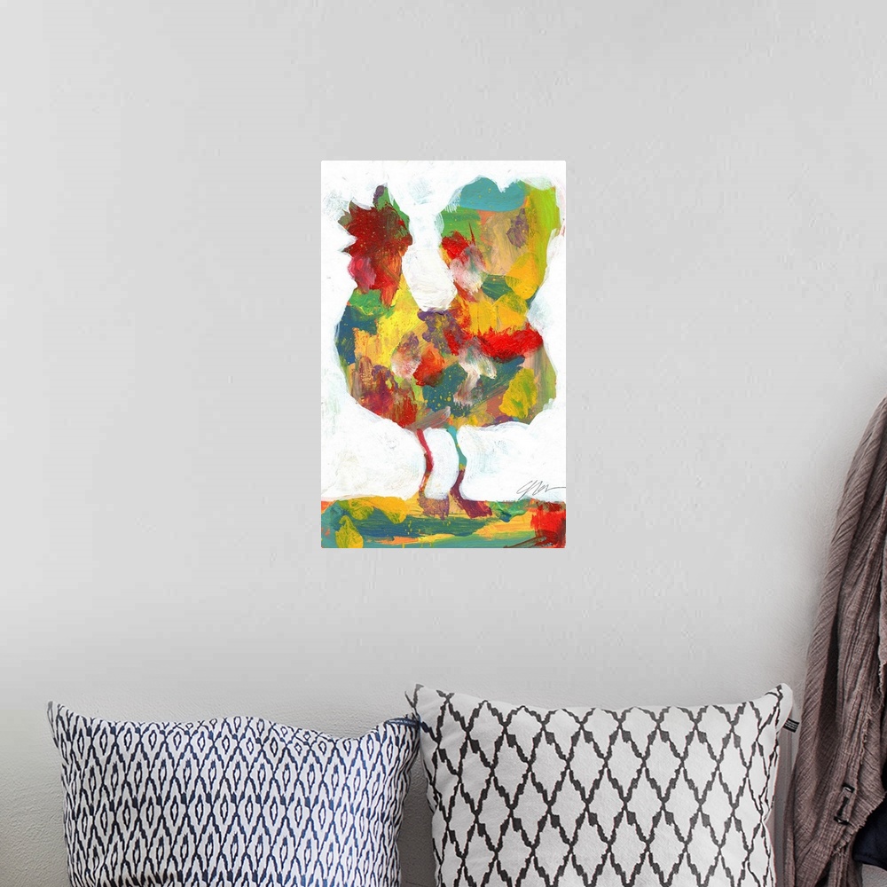 A bohemian room featuring Chicken 2