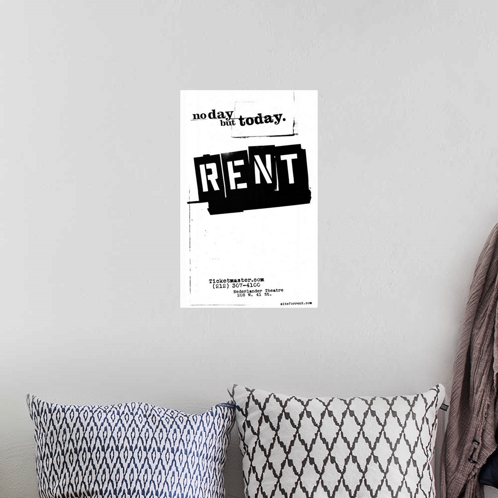A bohemian room featuring Rent (Broadway) ()