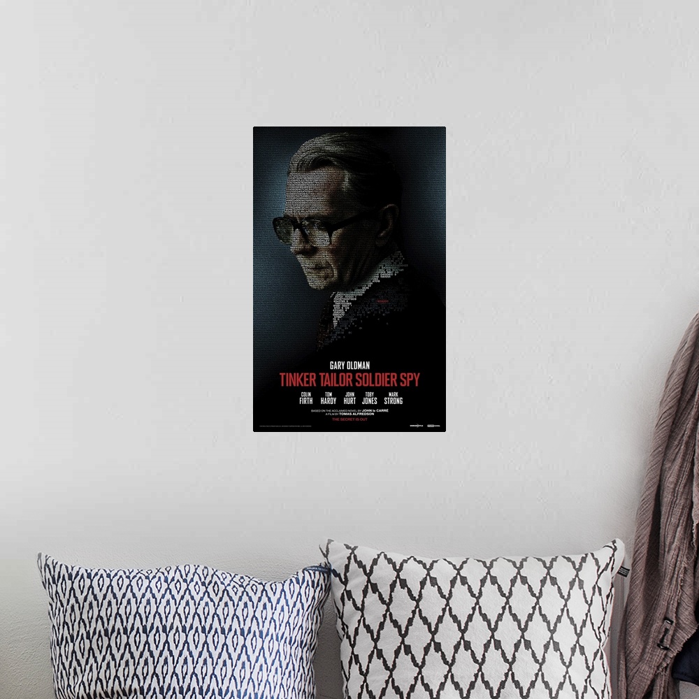 A bohemian room featuring Tinker, Tailor, Soldier, Spy - Movie Poster