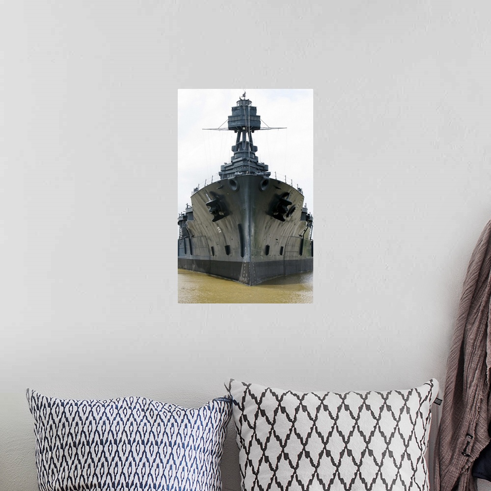 A bohemian room featuring The Battleship USS Texas