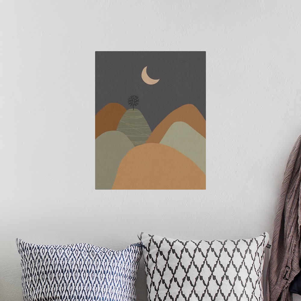 A bohemian room featuring Mountains #3