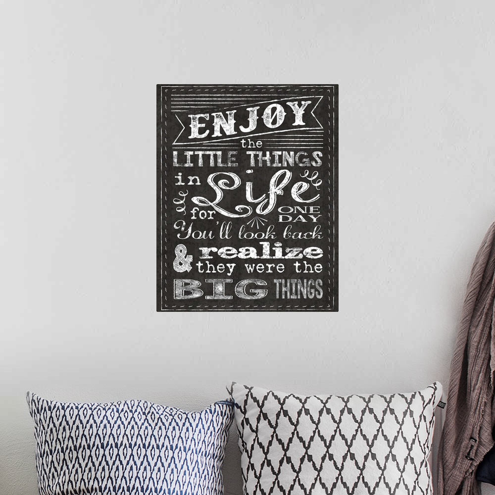 A bohemian room featuring Chalkboard Life