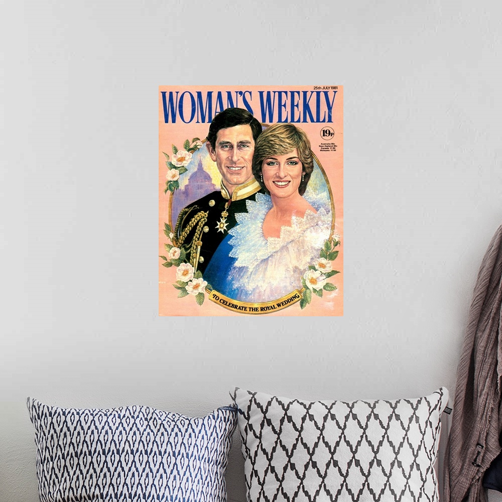A bohemian room featuring 1980's UK Womans Weekly Magazine Cover