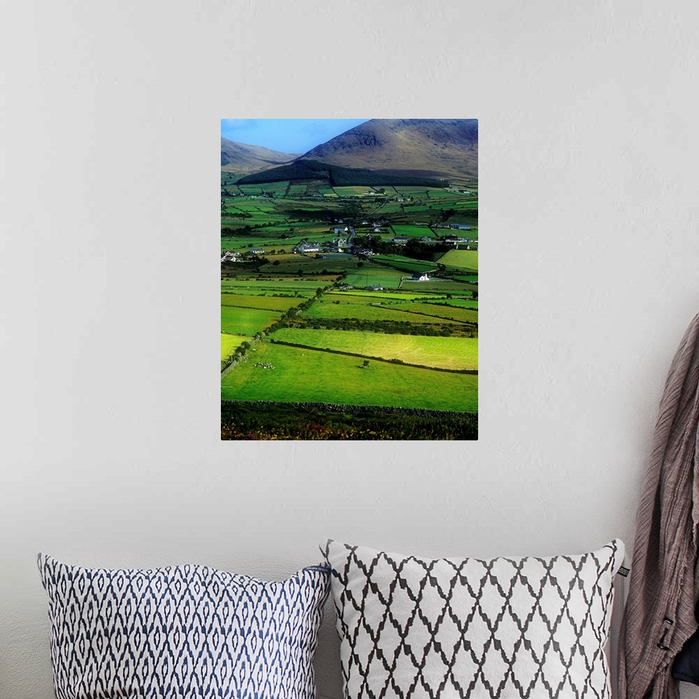 A bohemian room featuring High Angle View Of Buildings In A Village, Mourne Mountains, Northern Ireland