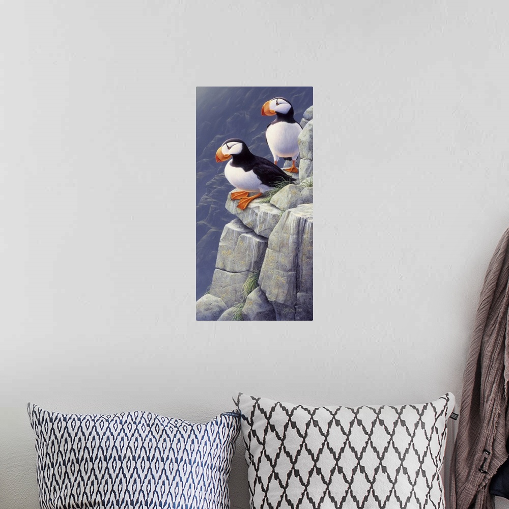 A bohemian room featuring Cliff Dwellers - Puffins