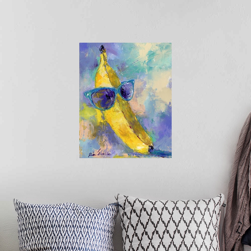 A bohemian room featuring Art Banana