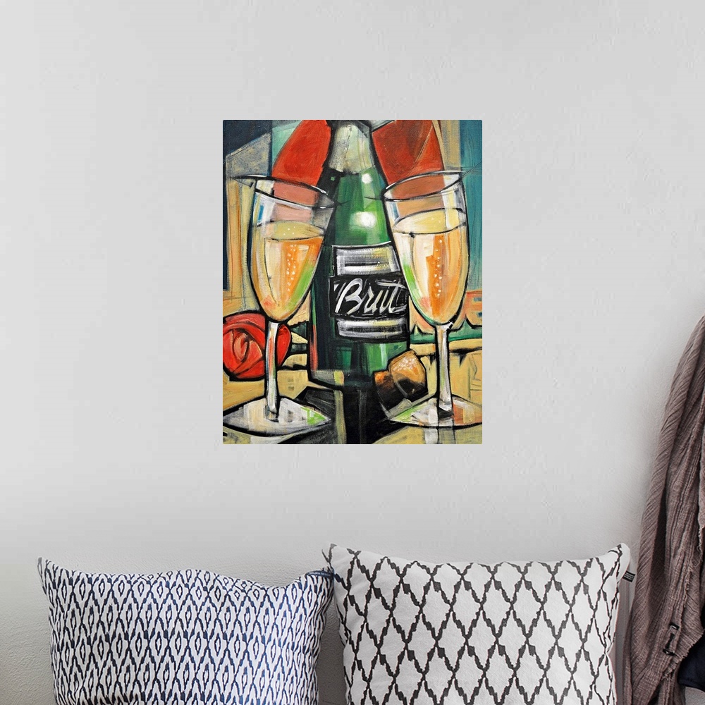 A bohemian room featuring Celebrate Bubbly