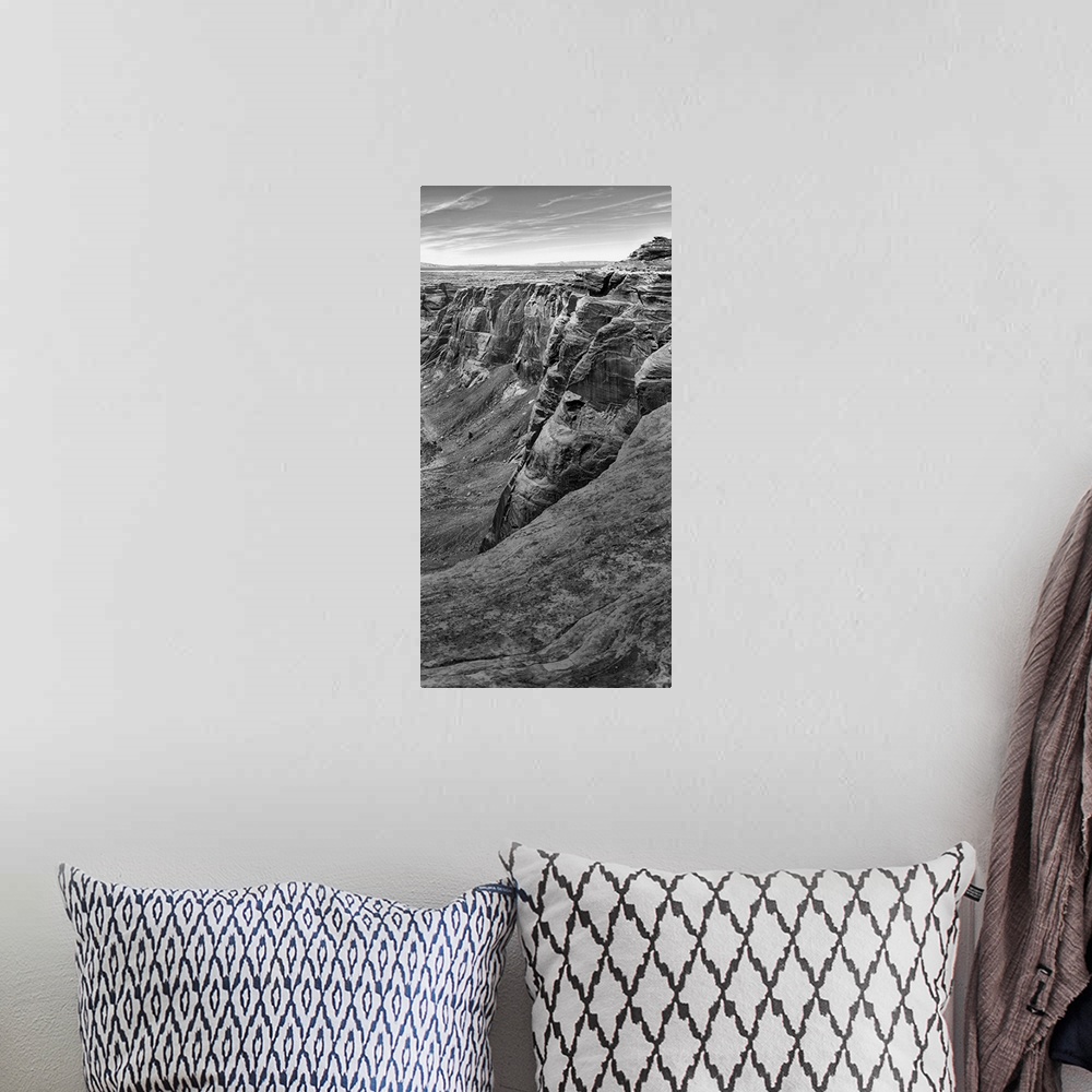 A bohemian room featuring Horseshoe Bend BW 3 of 3 panel