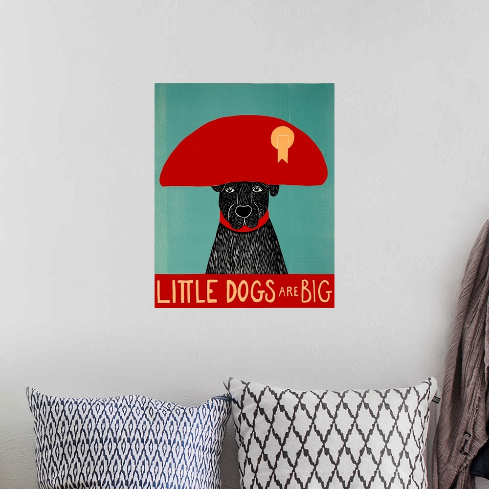 A bohemian room featuring Little Dogs Are Big