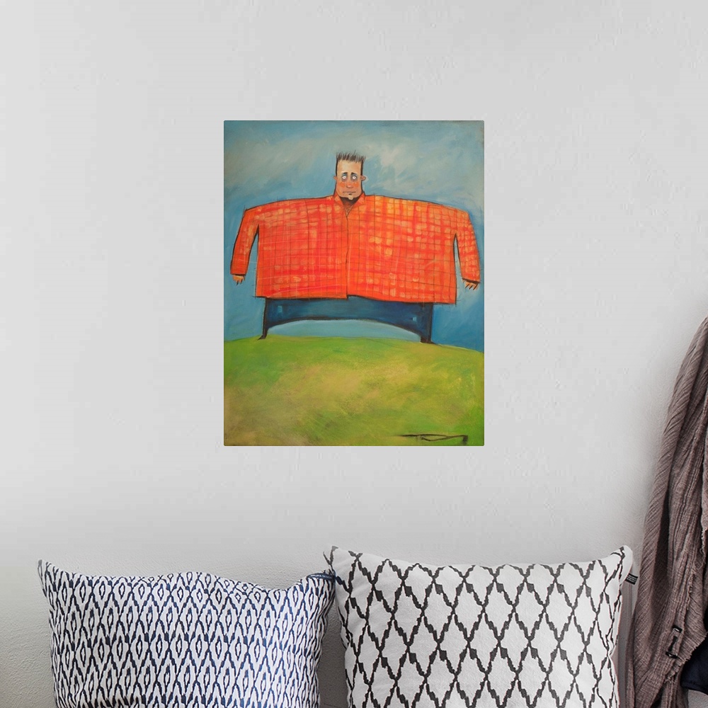 A bohemian room featuring Man In Orange Plaid