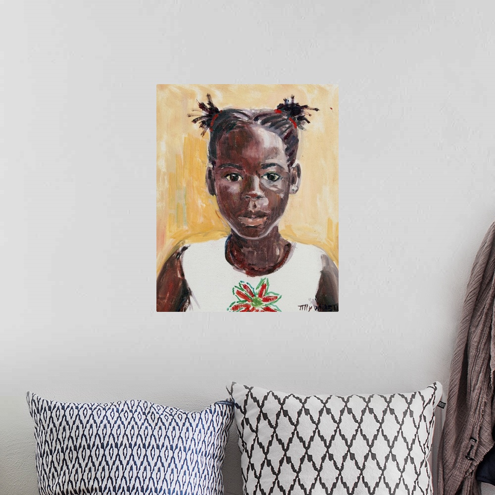 A bohemian room featuring African Girl