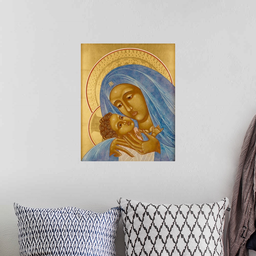 A bohemian room featuring Originally egg tempera and 24k gold on wood.